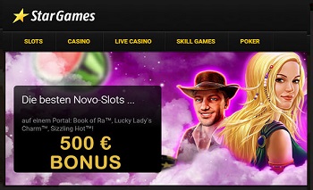 Stargames 500€ Bonus