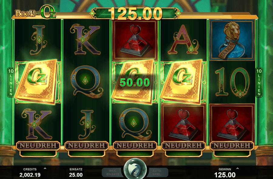 Play The Book Of Oz Slot At Microgaming Casinos