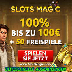 Slots Magic Casino - 50 Freispiele plus 100% Bonus